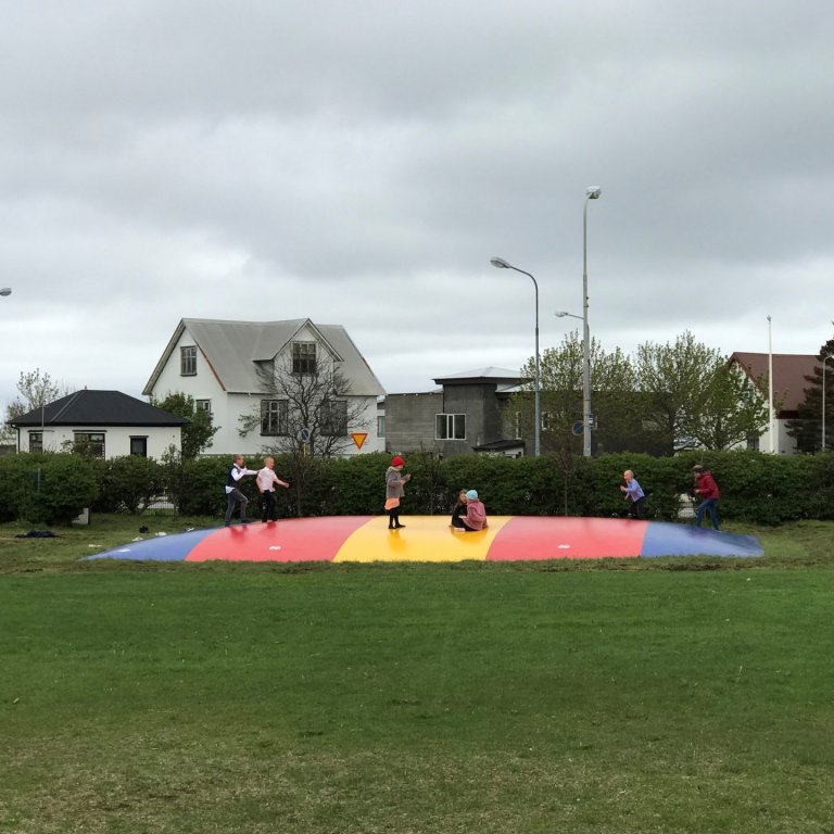 Ærslabelgurinn við Merkurtún.