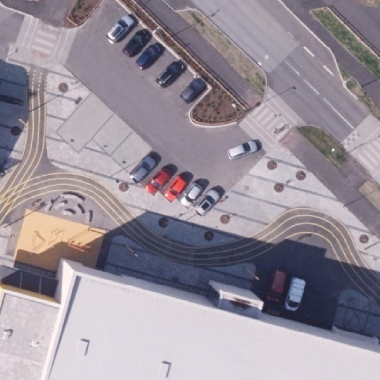 Hér má sjá lóðina við nýtt fjölnota íþróttahús á Jaðarsbökkum. Þar hefur sannarlega orðið mikil brey…