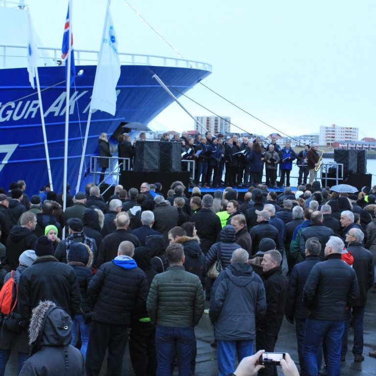 Mynd frá athöfninni í dag birt með góðfúslegu leyfi Skessuhorns.