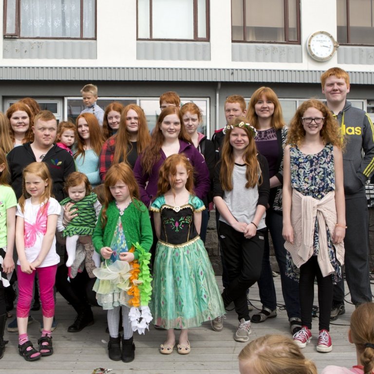 Keppnin um Rauðhærðasta Íslendinginn - sú allra vinsælasta á Írskum dögum