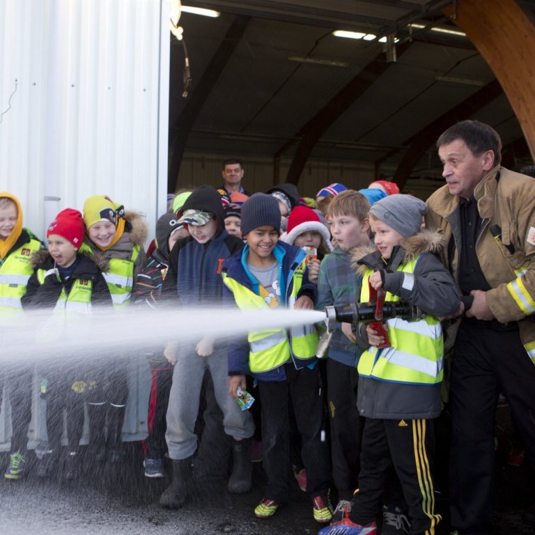 Eldvarnarfræðsla 3. bekkjar í nóvember sl.