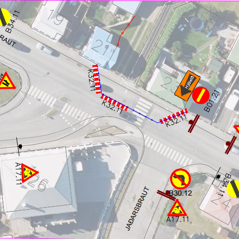 Gatnaframkvæmdir við Skagabraut
