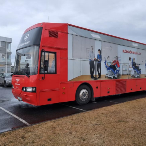 Blóðbankabíllinn kemur á þriðjudag