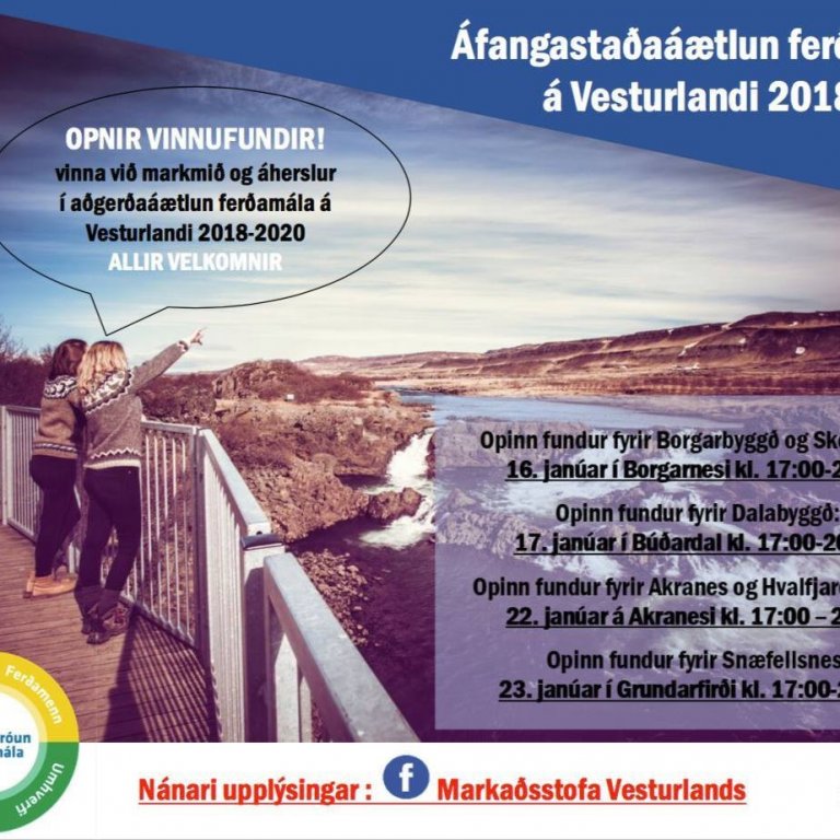 Framtíðarsýn ferðamála á Vesturlandi - opinn vinnufundur á Akranesi