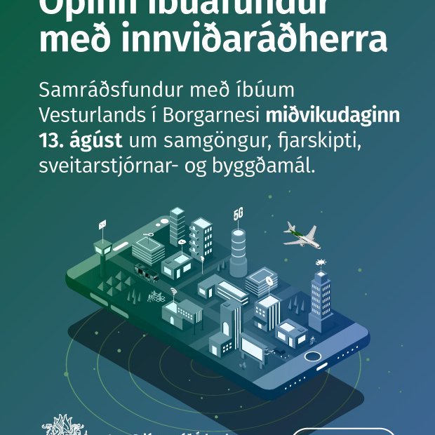 Opinn íbúafundur með innviðaráðherra í Borgarnesi