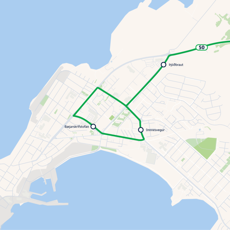 Ný leið 50 mun einungis keyra milli Reykjavíkur, Akraness og Borgarness.