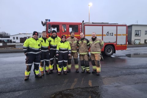 Slökkvilið Akraness og Hvalfjarðarsveitar manna vaktir í Grindavík