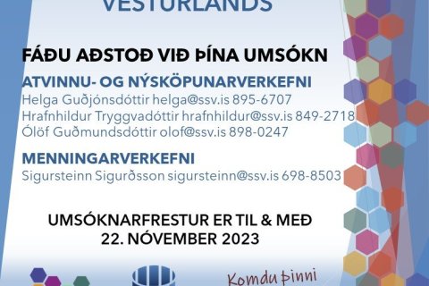 Opnað hefur verið fyrir umsóknir í Uppbyggingarsjóð Vesturlands