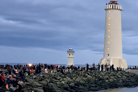 Margir nutu almyrkvans á Akranesi