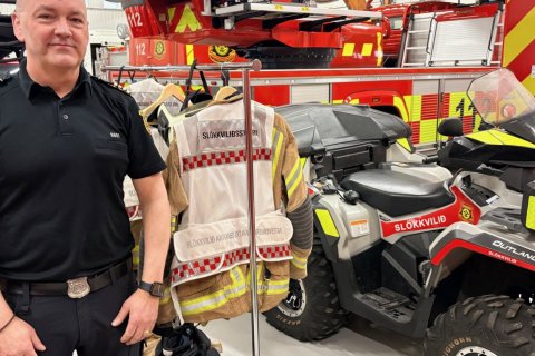 Jens Heiðar Ragnarsson slökkviliðsstjóri býður alla velkomna í heimsókn á miðvikudag.