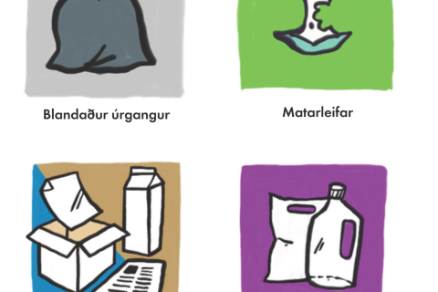 Sorphirða hjá fjölbýlishúsum - 4 úrgangsflokkar (breytt 13.8.2024)