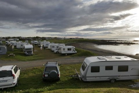 Tjaldsvæðið í Kalmansvík.