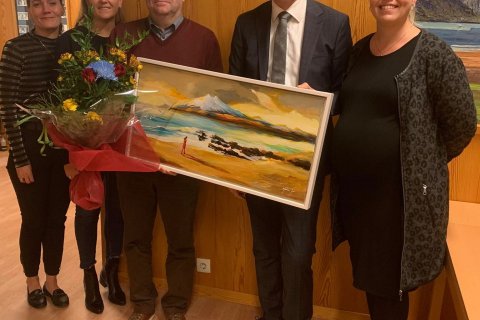 Frá vinstri: Elsa Lára, Rakel, Halldór, Sævar Freyr og Bára. 