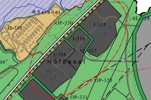 Breyting á aðalskipulagi Akranes 2021-2033 - Stækkun I-314