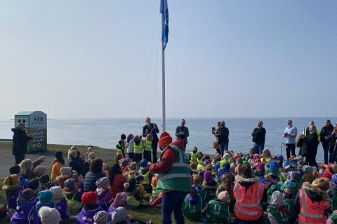 Langisandur viðurkenndur sem Bláfánaströnd í tólfta skiptið