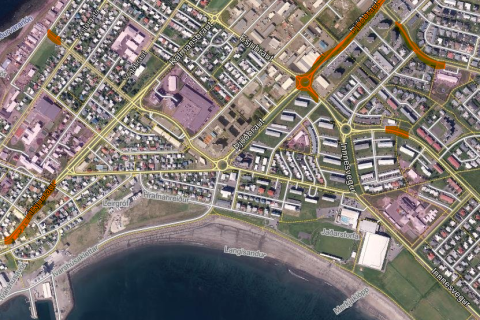 Viðgerðir á malbiki á morgun og föstudag