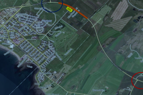 Malbikun á Akrafjallsvegi 8. ágúst - lokun og hjáleið