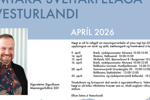 Menningarfulltrúi veitir ráðgjöf á Breið á morgun