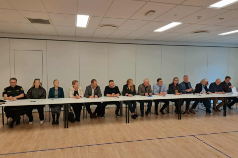 Frá undirritun samstarfsyfirlýsingarinnar.