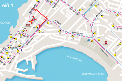 Götulokun og breyting á akstursleið strætó