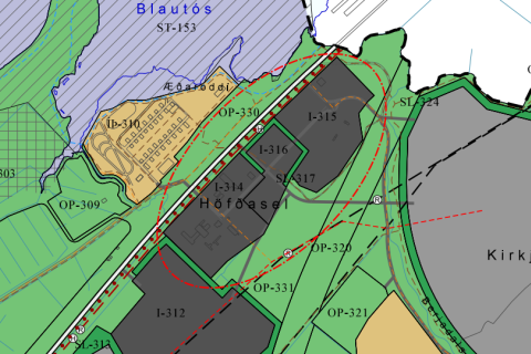 Breyting á aðalskipulagi Akranes 2021-2033 - Stækkun I-314