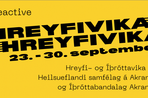 Íþrótta- og hreyfivika á Akranesi 23.-30. september