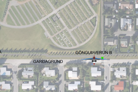 Götuviðhald við Garðagrund og Leynisbraut