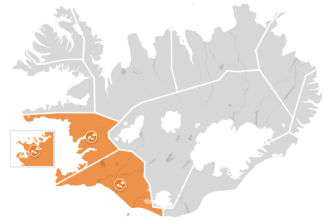 Appelsínugul viðvörun á morgun