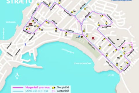 Akranesstrætó - breytt akstursleið frá 30. júní vegna götulokana