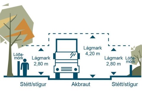 Snyrting gróðurs á lóðarmörkum